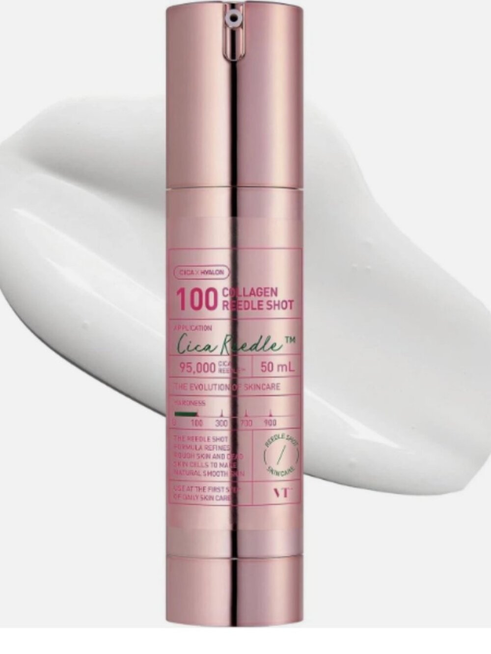 VT COSMETICS Collagen Reedle Shot 100, Microneedling Serum Korean Skin Booster